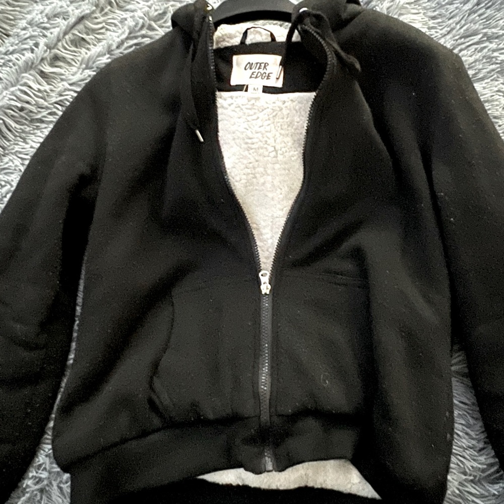 Fluffy jacket in a size medium